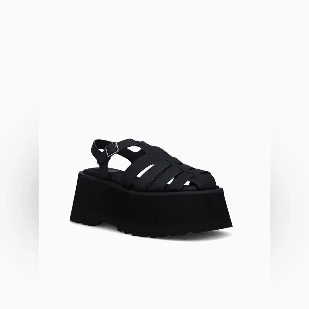 Jeffrey Campbell Poppi Black Platform Sandals